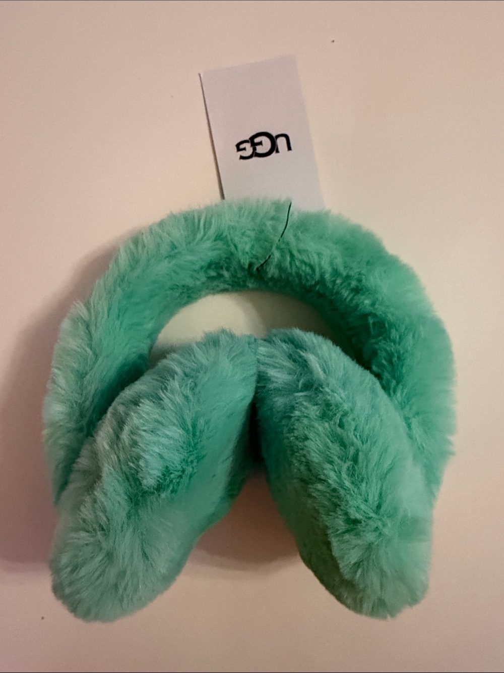 UGG Plush Ear Muffs in Mint Green - Picture 5 of 7